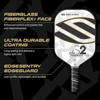 Selkirk Amped Pickleball Paddle | Fiberglass Pickleball Paddle with a Polypropylene X5 Core | Pickleball Rackets Made in The USA | S2 Lightweight Regal - Image 5