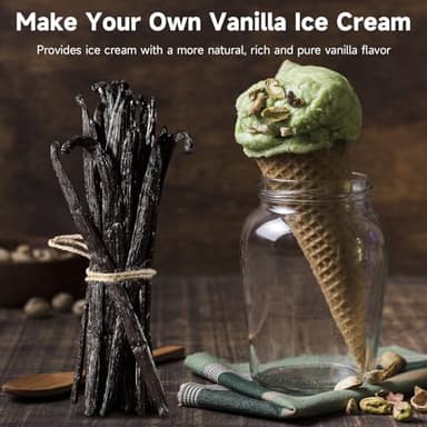 SPICEEL Organic Madagascar Vanilla Beans Grade A Vanilla Pods for Making Extract, Whole Vanilla Beans for Baking, Gluten Free, Non-GMO, Kosher, 25 Counts - Image 5