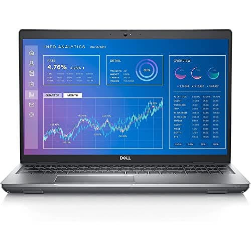 Dell Precision 5560 Mobile Workstation 15.6" 32GB 1TB SSD Core™ i9-11950H 2.60GHz Win10H, Gray (Renewed) - Image 1