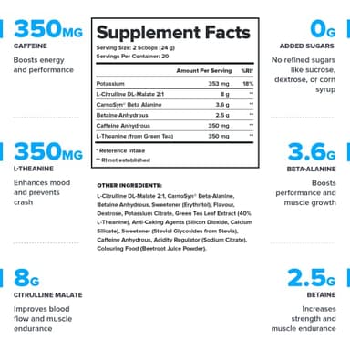 LEGION Pulse Pre Workout Supplement - All Natural Nitric Oxide Preworkout Drink to Boost Energy, Creatine Free, Naturally Sweetened, Beta Alanine, Citrulline, Alpha GPC (Fruit Punch) - Image 2