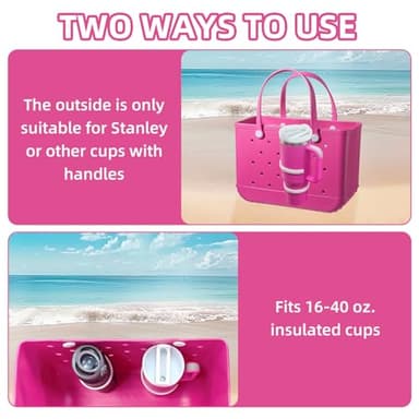 2 Pcs Cup Holder for Bogg Bag, 30oz and 40oz Water Bottle Accessories, Compatible with Bogg Bags and Simply Southern Totes - Image 5