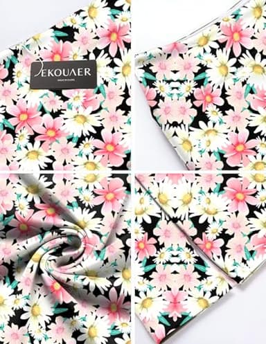 Ekouaer 20 Knee Length Skorts Tennis Tkirts for Women Tennis Tennis Tkirts Athletic Golf Skorts Casual Workout Skirt with ShortsL - Image 5