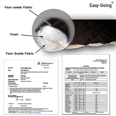 Easy-Going Reversible Oversized Couch Cover for 3 Cushion Couch Sofa Cover for Dogs Water Resistant Furniture Protector Cover with Foam Sticks for Pet (Oversized Sofa, Light Gray/Ivory) - Image 5