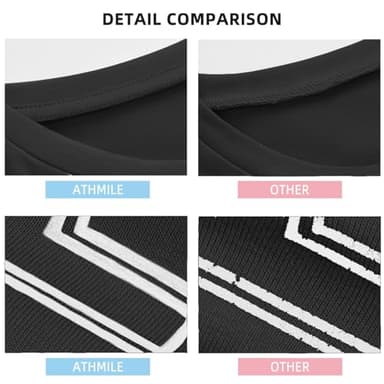 ATHMILE Womens Summer Spring Oversized T Shirts Loose Fit Crewneck Short Sleeve Tops Casual Blouse Y2K 2025 Basic Tee Beach Black - Image 3