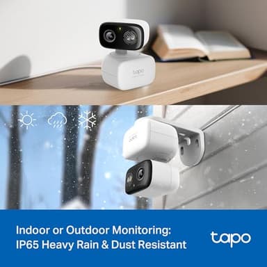 Tapo 2K 3MP Pan/Tilt Indoor/Outdoor Security Camera - Free Person/Baby Cry Detect & Motion Track, 360° Track, Color Night Vision, SD/Cloud Storage, Works w/Alexa & Google Home HybridCam 360 - Image 2