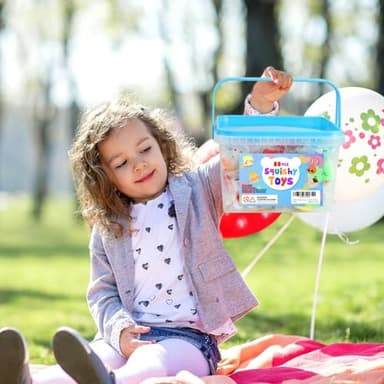 80Pcs Party Favors for Kids 4-8, Kawaii Squishies Mochi Squishy Toy Bulk Fidget Sensory Toys Birthday Gifts for Boys Girls Goodie Bag Christmas Stocking Stuffers Treasure Box Classroom Prizes - Image 2