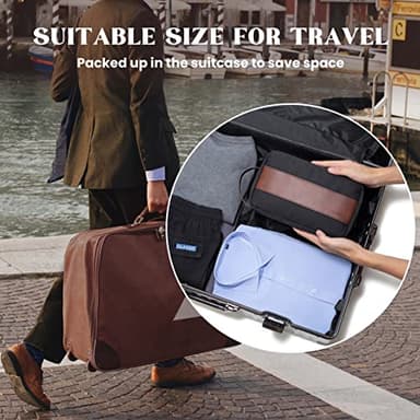 Vorspack Toiletry Bag for Men - Water Resistant Travel Bag for Toiletries, Accessories, Travel Essentials, Gifts - Black - Image 7