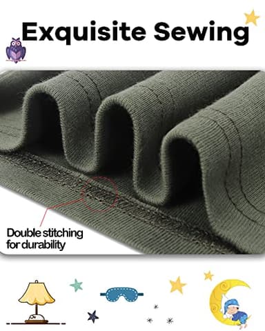 DAUGHTER QUEEN Boys Pajamas 18-24 Months Summer PJs Dinosaur Pj Sets Baby Toddler Cotton Short Sleeve Sleepwear Trex Jammies Dino Clothes Outfits 18m/Mo, 24m/Mth - Image 4