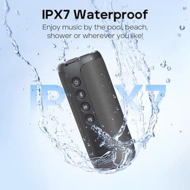Tribit StormBox 2 Bluetooth Speaker with 34W 360° Surround Sound, XBass Tech, 24H Playtime, IPX7 Waterproof, Bluetooth 5.3, TWS Pairing Portable Wireless Speaker for Outdoor - Image 5