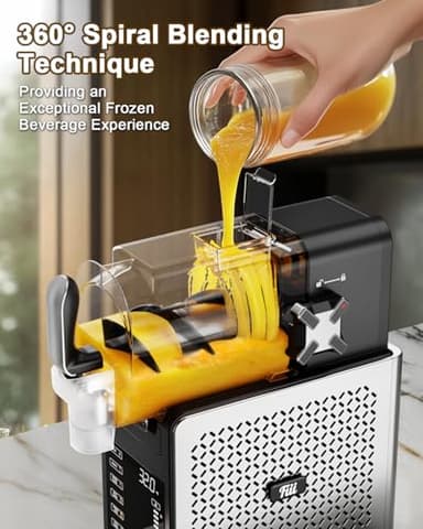 Fiii Slushie Machine 92 oz, Slushy Machine for Home, 6 Preset Programs, Quiet Operation, LED Display, Auto-Clean, No Ice Needed, Perfect for Milkshakes, Margarita Smoothie, Frappes and More - Image 5