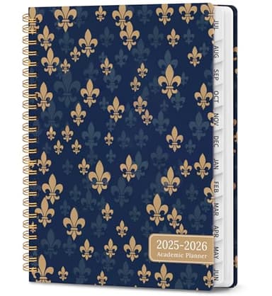 Planner 2025-2026, Academic Year Weekly and Monthly Calender Planner, July 2025 - June 2026, Spiral Bound School Planning Tool, Perfect for Teacher, Student, Women & Men - A5 (6.3" x 8.5"), Vintage - Image 1