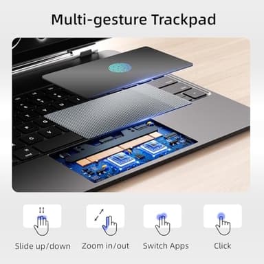 CSZZACME for iPad Air 13 inch case Keyboard M3 2025 & M2 2024,Magic Keyboard for iPad Pro 12.9 (6th,5th,4th,3rd Gen),Magnetic Attach,Multi-Gesture Trackpad,7-Color Backlit,Shortcut Keys,Black - Image 5