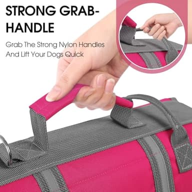 Queenmore Dog Life Vest for Swimming Large, XXL Dog Life Jacket, Floating Dog Swimming Vest, Adjustable Large Dog Life Vests for Boating with Hook/Rescue Handle, Big Dog Water Saftey Vest for Pool - Image 4