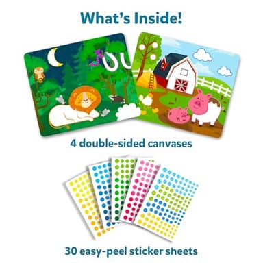 Skillmatics Dot It Sticker Art - Animals, Mess-Free Fun for Kids, 500+ Stickers, Craft Kits, DIY Scrapbooking Activity, Travel Toys, Gifts for Boys & Girls Ages 3, 4, 5, 6, 7 - Image 2