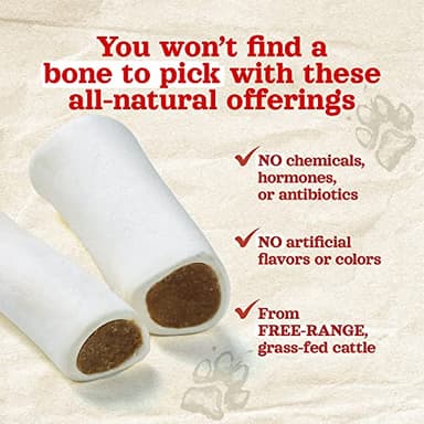 Natural Farm Filled Dog Bones, Bully Stick Flavor (5-6 Inch, 3 Pack), Limited Ingredient Stuffed Dental Dog Bone Treats for Large Dogs - Image 5