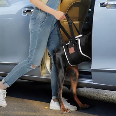 S-ETOVUS Dog Sling for Large Dogs Hind Leg Support, Magic Tape Dog Lift Harness, Soft Dog Support Harness for Back Legs, Hip Support Harness to Help Senior, Injured, Disabled and After ACL Surgery - Image 5