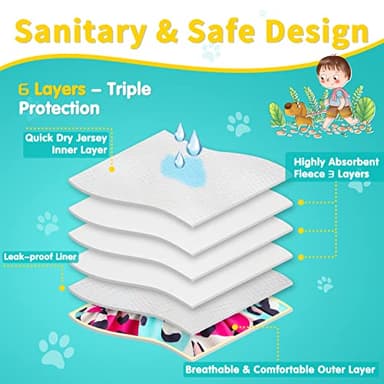 Washable Dog Diapers Female 3 Pack Reusable Premium Highly Absorbent Doggie Diapers, Flexible Puppy Diapers, Durable Leak-Proof Leopard Dog Diapers for Period Heat Incontinence Puppy Training, S - Image 2