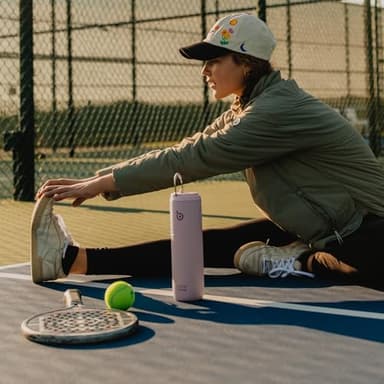 BOTTLE BOTTLE Insulated Water Bottle 24oz with Straw Lid and Handle for Sports Travel Gym Stainless Steel Water Bottles Double-Wall Vacuum Metal Leak Proof BPA-Free (Light Pink) - Image 7