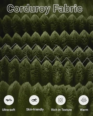 Cloud Sectional Couch,105 Inch Modern Modular Sectional Sofa with Deep Seat,Corduroy Boneless Couches with L-Shape Chaise for Living Room Bedroom,No Assembly Required (Green, Left Facing Chaise) - Image 7