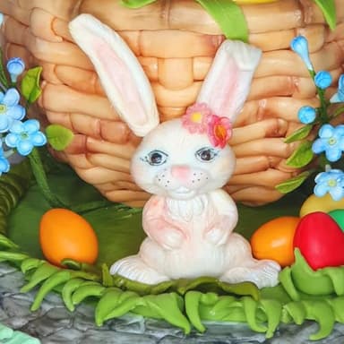 Katy Sue Easter Bunny Silicone Mold for Easter Cake Decorating & Craft. An Easter Bunny Animal Mold. Use with Fondant, Sugar Paste, Chocolate, & Air Drying Clay from Katy Sue Designs Fondant Molds - Image 6