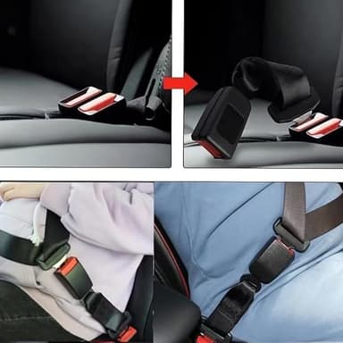 2PCS Shoulder Seatbelt PadBelt Extension - Button Buckle Up to Easy Use and Comfortable - Image 5