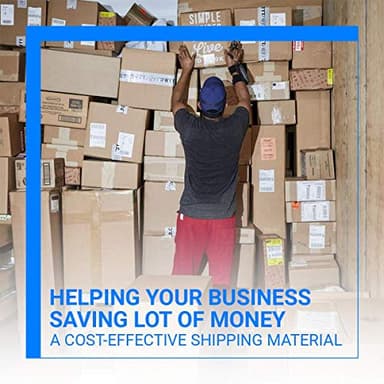 Bubble Cushioning Wrap Rolls, 3/16" x 12" x 72' ft Total [2 Rolls of 36 Feet] Perforated Every 12", 20 Fragile Stickers for Packaging, Shipping, Mailing - Image 5