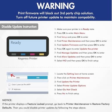 148X Black High Yield Toner Cartridge 148A Compatible Replacement for HP 148X Toner Cartridge for HP Laserjet Pro 4001n 4001dw 4001dn MFP 4101fdw 4101fdn Printer W1480X W1480A Ink with Chip 2Pack - Image 6