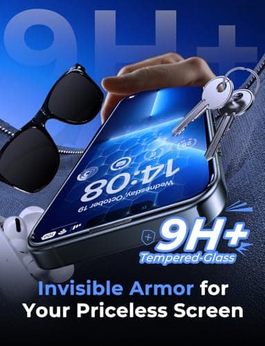 MAGIC JOHN 2 Pack for iPhone 13 Pro Max/iPhone 14 Plus 6.7 inch Tempered Glass Screen Protector, Auto Dust-Elimination Installation, Bubble Free, HD Clear, Easy Installation - Image 4