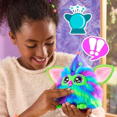 Furby Galaxy Edition, Glow in The Dark, 15 Fashion Accessories, Interactive Plush Toys for 6 Year Old Girls & Boys & Up, Voice Activated Animatronic (Amazon Exclusive) - Image 11