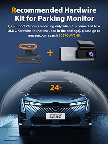 ARIFAYZ Dash Cam Front and Rear 4K+1080P, Free 64GB Card, Built-in WiFi, Dash Camera for Cars, Car Camera, Dual Dashcams for Cars with Night Vision, 24 Hours Parking Monitor, Loop Recording - Image 9