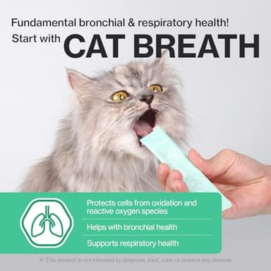 Dr.by Cat Breath Bronchial Supplements Cat Sneezing Treatment Asthma Cold Cough Nose Relief Respiratory&Immune Support with TF-343-30 lickable Formula Individually Packaged, Chicken (1 Pack (8.5OZ)) - Image 4