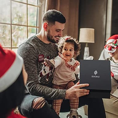 DOOPAI Belt Men, 2 Pack Ratchet Belt Dress Adjustable 1 3/8" Genuine Leather Belt, Designer Belts for Men Metal Buckle, Belt Size Length Can be Cut, with Gift Box - Image 6