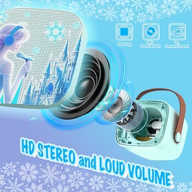 Mini Karaoke Machine for Kids Froze Toys for Girl Princess Toys 3 4 5 6 7 8 9 10 Year Old Girl Birthday Gifts Kids Toys Toddler Wireless Microphones - Image 6