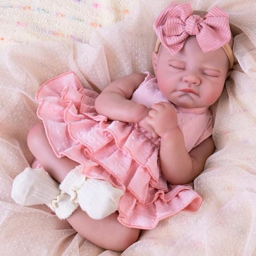 Aori Reborn Baby Dolls Realistic - Lifelike 20 Inches Newborn Baby Doll Girls with Poseable Limbs and Feeding Kit Included, Nice Gift for Kids 3+ - Image 1
