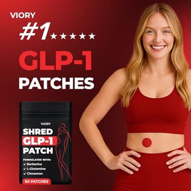 VIORY GLP-1 Patches for Women & Men | GLP1 Patch with Berberine, L-Glutamine, Garcinia Cambogia, Resveratrol | 60 Days Supply - Image 2
