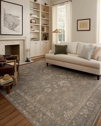 Loloi Chris Loves Julia Louisa Collection LOI-04 Lagoon/Ivory 7'-10" x 10', .38" Pile Height, Area Rug - Image 1
