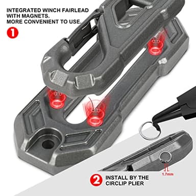 X-BULL Winch-13500 lb. Load Capacity Electric Winch -12V DC Power for Towing Truck Off Road, 2 in 1 Wireless Remote,13500 XRS Series - Image 2