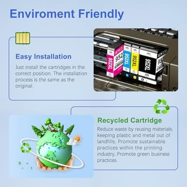 Toner Kingdom Ink Cartridges Remanufactured for HP 952 XL Ink Cartridge Combo Pack Work for HP OfficeJet 8702 OfficeJet Pro 7720 7740 8210 8710 8720 8730 8740 Series (4 Pack Black Cyan Yellow Magenta) - Image 3