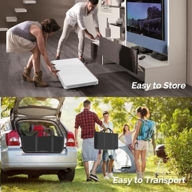 VINGLI 78" Portable Bar Table, 2-Tier Shelves, Mobile Bar Table for Events, Party, Camping, Picnic, Tradeshow, Indoor with Black Skirt - Image 6