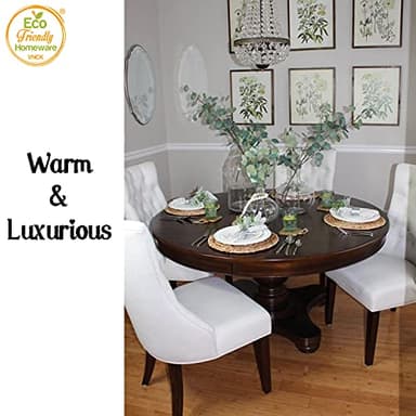 Round Placemats Set of 8, Boho Table Mats Set of 8, Woven Placemats for Round Table, Chargers for Dinner Plates, Wicker Place Mats, Water Hyacinth Plate Mat, Individuales para Mesa De Comedor, 13.4in - Image 4