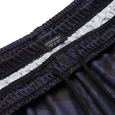 COOFANDY Men's Workout Athletic Running Shorts with Drawstring 3 Pack for Basketball Rugby Sports Shorts with Pocket - Image 4