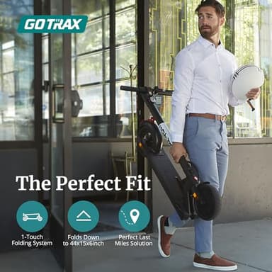 Gotrax XR Elite Electric Scooter, 8.5" Pneumatic Tire, Max 18 Mile and 15.5Mph by 300W Motor, Bright Headlight and Taillight, Aluminum Alloy Frame and Cruise Control, Foldable Escooter for Adult Black - Image 3