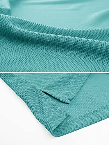 MAGCOMSEN Mens Polo T Shirts Short Sleeve Collared Work Shirt Dry Fit Tennis Top Moisture Wicking Shirt Grey Green S - Image 4