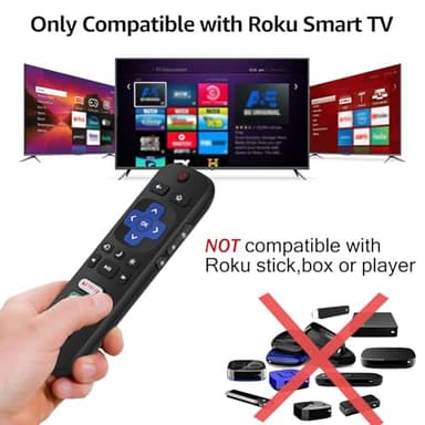 Gotellx 2 Pack Replacement Remote Controls for Roku TV, Compatible with TCL/Hisense/Sharp/Philips/Onn/Element Roku TV (Not for Roku Stick,Box or Speaker) - Image 2