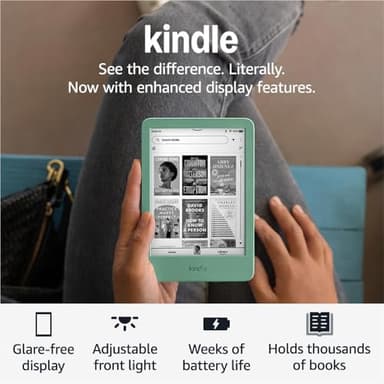 Amazon Kindle 16 GB (newest model) - Lightest and most compact Kindle, now with faster page turns, and higher contrast ratio, for an enhanced reading experience - Matcha - Image 7