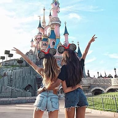 FANYITY Mouse Costume Ears,2 Pcs Mouse Ears Headbands for Girls & Women Party,Size Free (RED 2) - Image 7