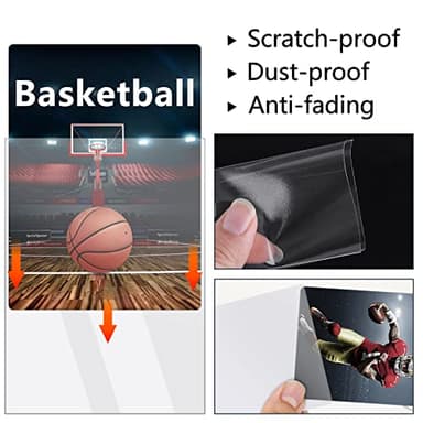 Mlikero 1000 Count Card Sleeves, Baseball Card Sleeves for Standard Cards, 10 Colors Trading Cards Sleeves Fit for MTG, Football Card, Sports Cards, Game Cards - Image 3