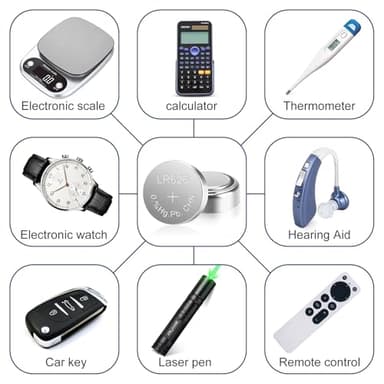 kunying AG4 LR626 Battery 25 Pack, Long-Lasting LR626/L626 /SR626 /377 /SR626SW Batteries Coin Cells for Watches Calculators Toys - Image 2