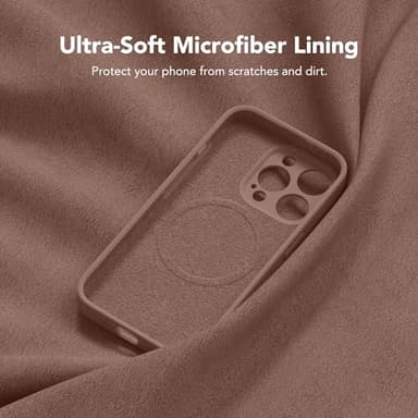 SuydanBox Magnetic for iPhone 14 Pro Case, Compatible with MagSafe, [Full Camera Protection][Screen Protector] Silicone Shockproof Protective Phone Case for iPhone 14 Pro 6.1", Brown - Image 7