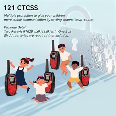 Retevis RT628 Walkie Talkies for Kids,Toys Gifts for 6-12 Years Old Boys Girls,Long Range 2 Way Radio 22CH VOX,Birthday Gift,Family Walkie Talkie for Camping Hiking Indoor Outdoor - Image 8
